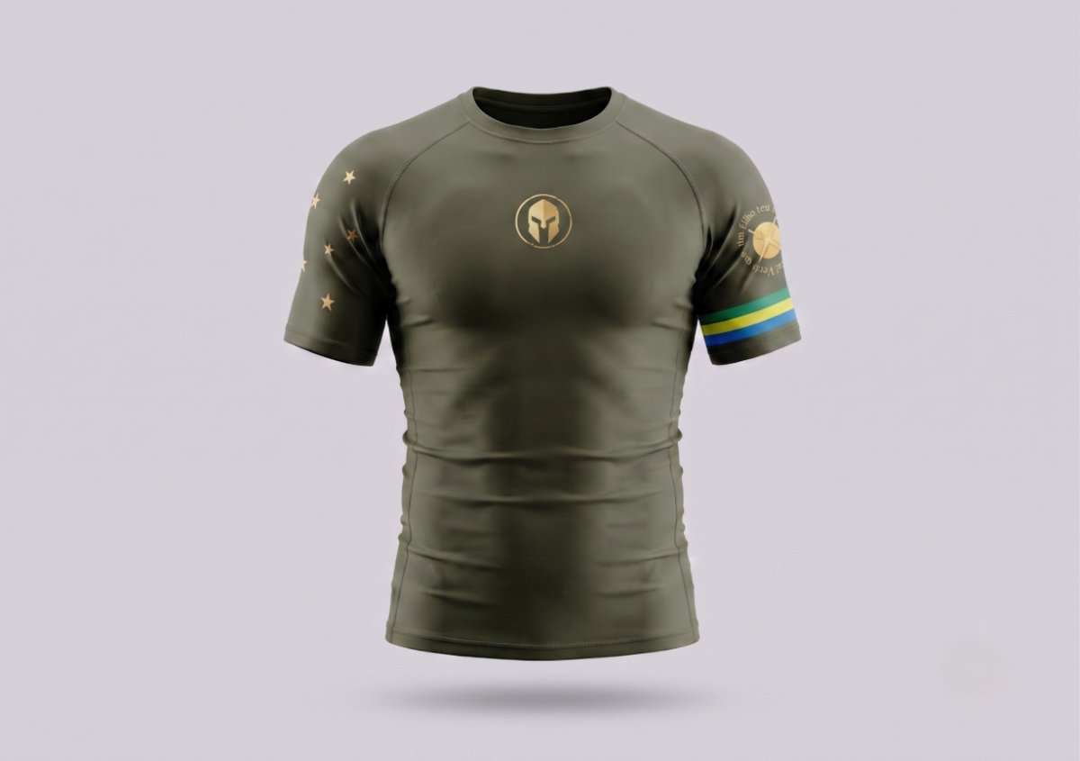 Rashguard AURUM Orgulho Brasileiro manga curta — frente