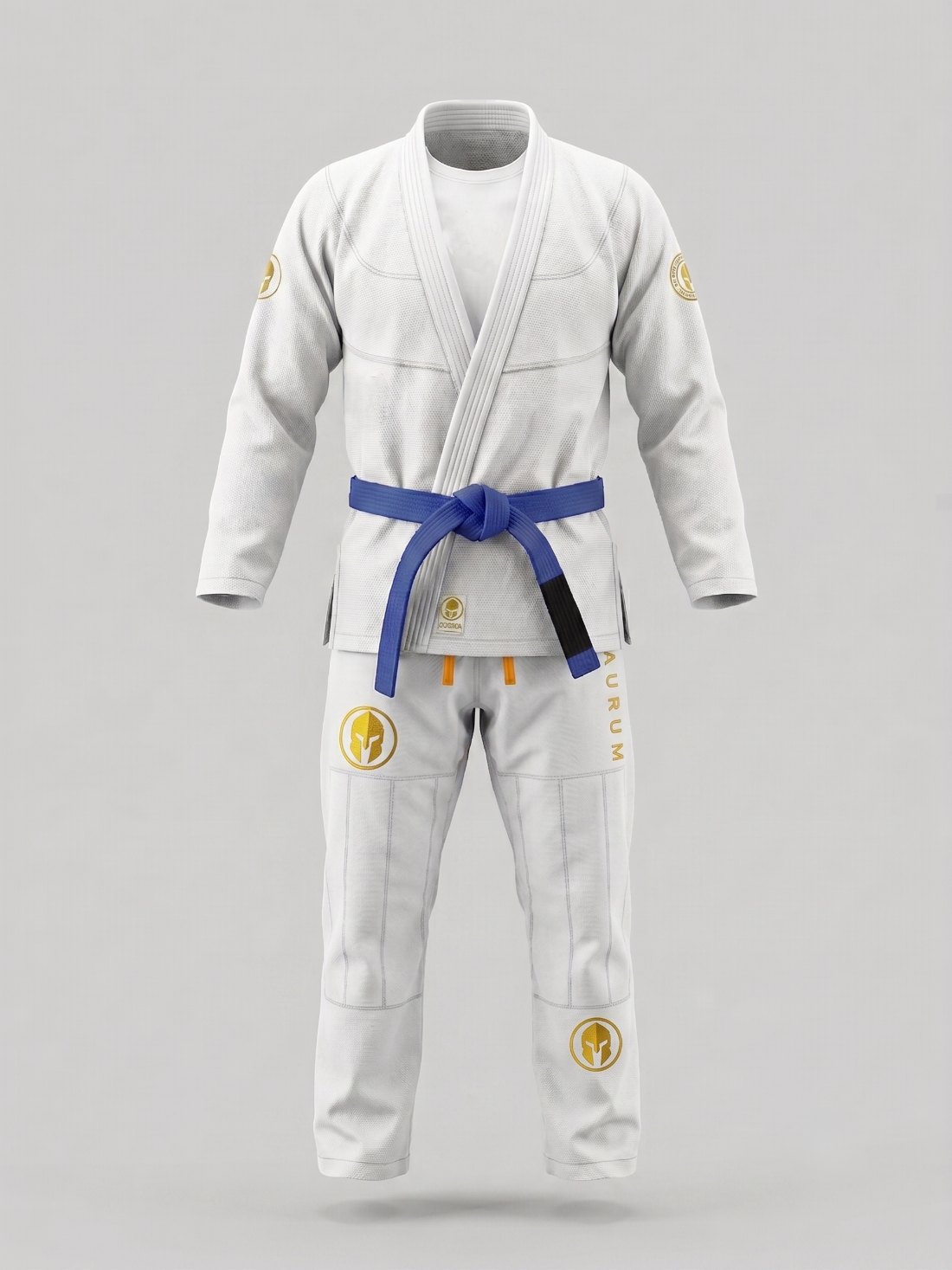Kimono AURUM Origins branco — conjunto completo